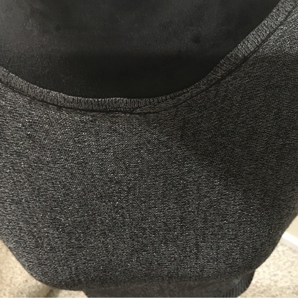 BLACK SILVER METALLIC 3/4 SLEEVE WOMEN’S SHIMMER TOP BATWING SLEEVES TOP - Picture 14 of 16